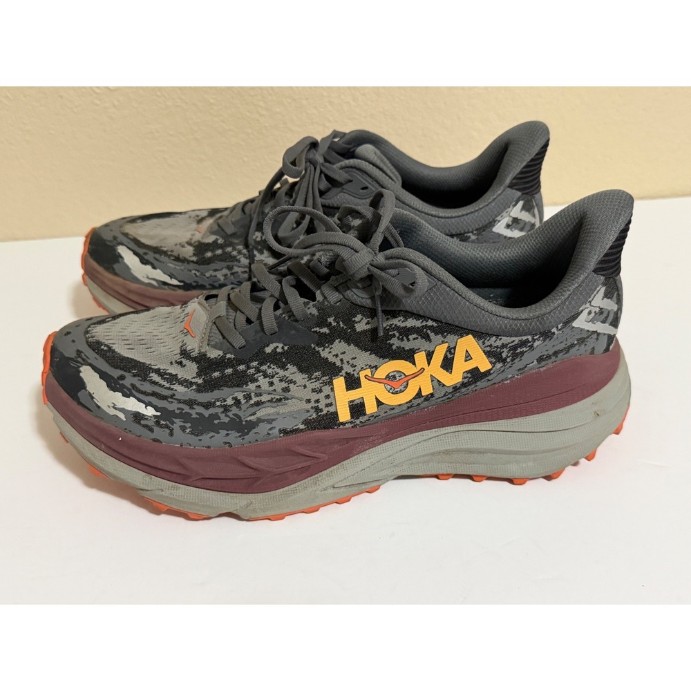 Hoka Stinson 7 Mens 10.5 Castlerock Burnt Ochre Trail Running Shoes 1141530